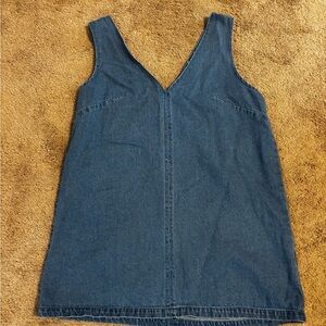 Blue Denim Sleeveless Dress